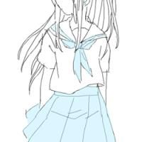 清纯穿校服的动漫女生头像