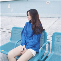 纯净蓝色系女生头像