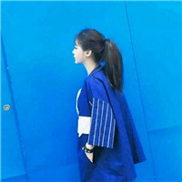 纯净蓝色系女生头像