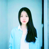 纯净蓝色系女生头像