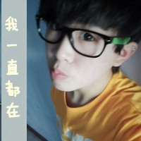 眼镜男生非主流带字头像
