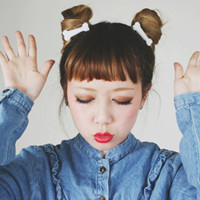 穿牛仔衣服的女生头像