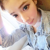 穿牛仔衣服的女生头像