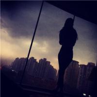 落寞背影女生头像