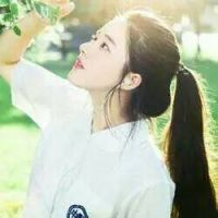 女生背影丸子头头像
