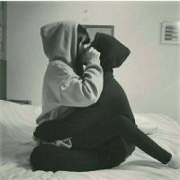 灰色伤感个性情侣头像女生
