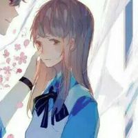 二次元情侣头像一左一右唯美清纯
