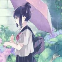 二次元情侣头像一左一右唯美清纯