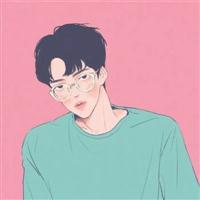 粉色动漫头像男生