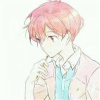 粉色动漫头像男生