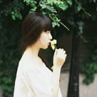 森系侧脸唯美女生头像
