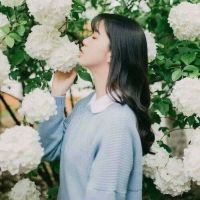 森系侧脸唯美女生头像