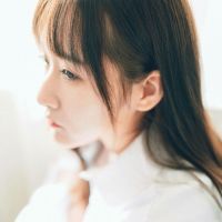 森系侧脸唯美女生头像