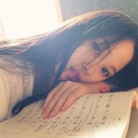 森系侧脸唯美女生头像