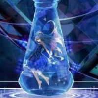 女生蓝色系霸气卡通头像