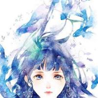 女生蓝色系霸气卡通头像
