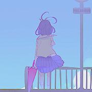 女生蓝色系霸气卡通头像