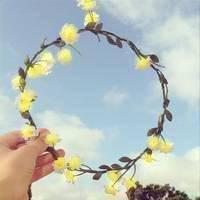 带花环的微信女生头像