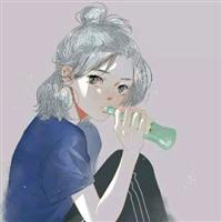 动漫女生扎头发的头像
