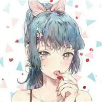 动漫女生扎头发的头像