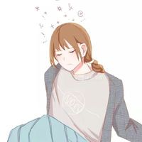 动漫女生扎头发的头像