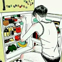 帅气的卡通男生背影头像图片