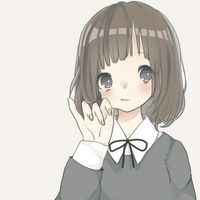 卡通短发小女孩头像图片大全