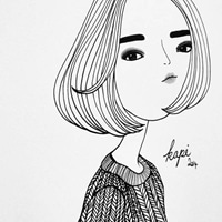 卡通短发小女孩头像图片大全