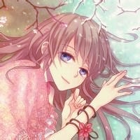 卡通淑女头像小清新