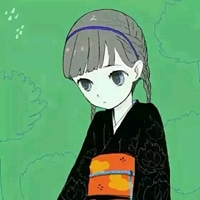 卡通淑女头像小清新