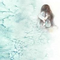 忧伤的二次元女生头像
