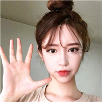 丸子头清纯女生头像