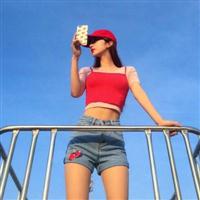 蓝色系女生头像唯美图片