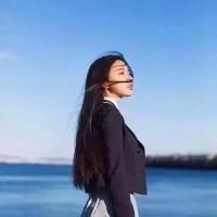 蓝色系女生头像唯美图片