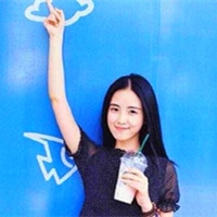 蓝色系女生头像唯美图片