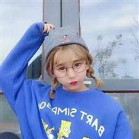 蓝色系女生头像唯美图片