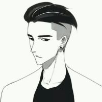 黑白系动漫情侣头像一人一张