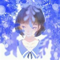 二次元蓝色系qq女生头像