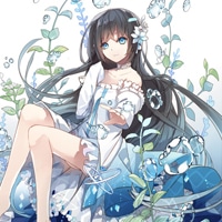 二次元蓝色系qq女生头像