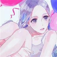 二次元蓝色系qq女生头像