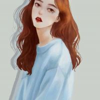 二次元蓝色系qq女生头像