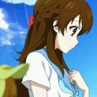 二次元蓝色系qq女生头像