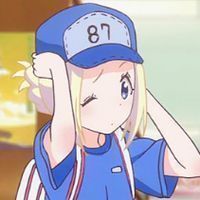二次元蓝色系qq女生头像