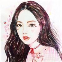 简约小清新卡通女生头像