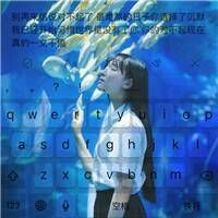 漂亮的女生qq带字头像图片