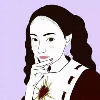 无刘海动漫女生头像