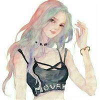 无刘海动漫女生头像
