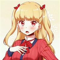 红色系动漫头像女生