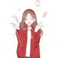 红色系动漫头像女生