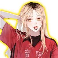 红色系动漫头像女生